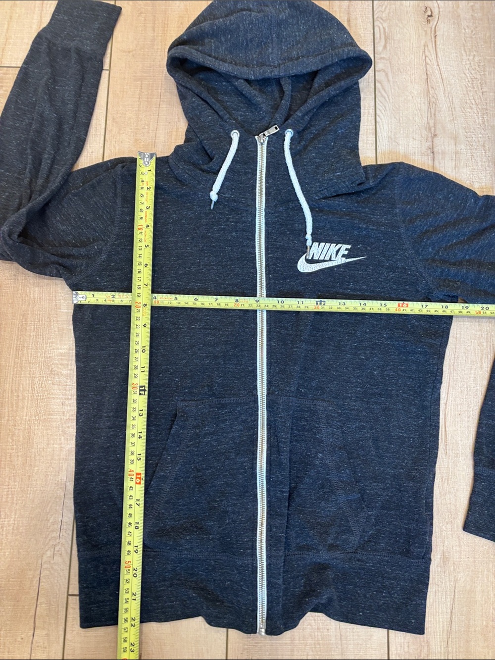 Nike Dark Gray/Faded Black Full-Zip Hoodie Jacket - Picture 7 of 9